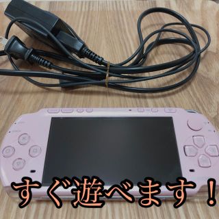 プレイステーションポータブル(PlayStation Portable)のPSP PSP本体 3000 SONY ピンク 人気カラー(携帯用ゲーム機本体)