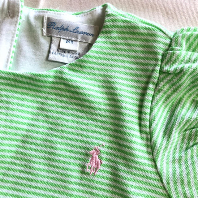 POLO RALPH LAUREN(ポロラルフローレン)の【新品】ラルフローレン　ロンパース　ワンピース  キッズ/ベビー/マタニティのベビー服(~85cm)(ロンパース)の商品写真