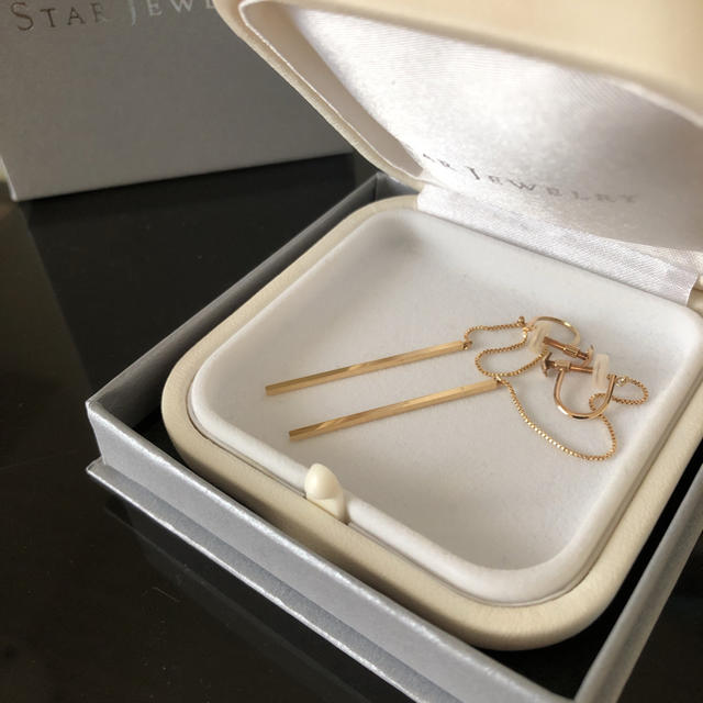 スタージュエリー K10 ロングチェインイヤリング - ruizvillandiego.com