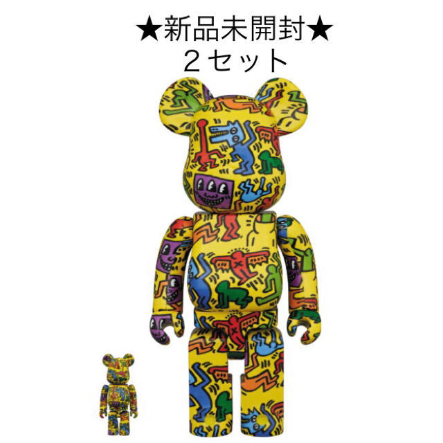 keith haring be@rbrick 100% 400% キースヘリングエンタメ/ホビー