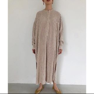 トゥデイフル(TODAYFUL)のTODAYFUL Stripe Shirts Dress ストライプシャツドレス(ロングワンピース/マキシワンピース)