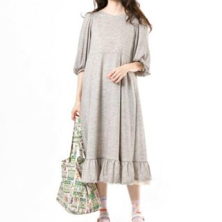 フランシュリッペ(franche lippee)のフランシュリッペ　今期シマーワンピース　Mサイズ　ブラック　タグ付新品未使用(ロングワンピース/マキシワンピース)