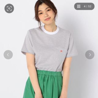 ダントン(DANTON)のDANTON/ダントンPOCKET Tシャツ　グレー✖️ホワイト(Tシャツ(半袖/袖なし))