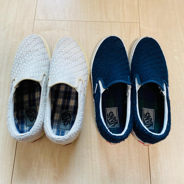 VANS(ヴァンズ)のVANS レディススリッポン　2色セット（24㎝） レディースの靴/シューズ(スリッポン/モカシン)の商品写真