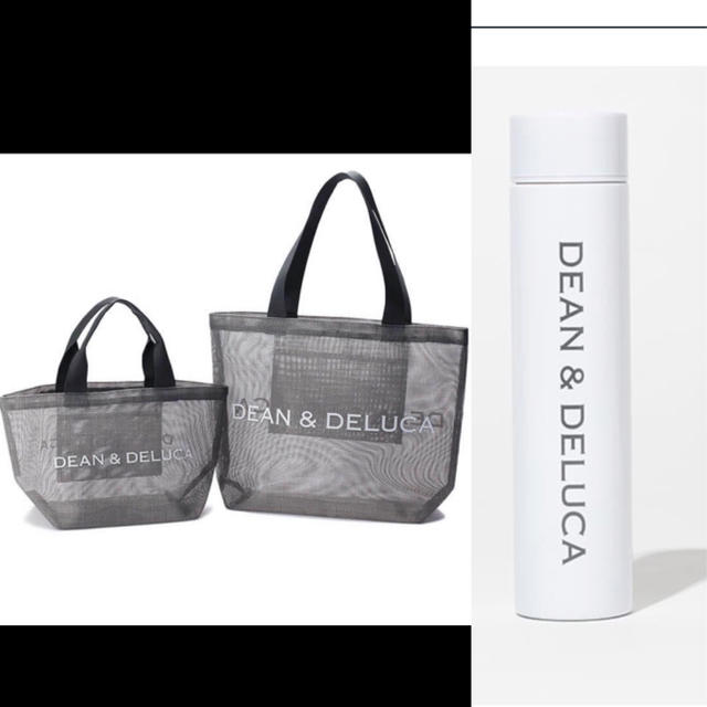 DEAN & DELUCA - DEAN &DELUCA夏限定トートLサイズ ステンレスボトル白 ... DEAN&DELUCA メッシュトートバッグ+ステンレスボトル白グレー2本