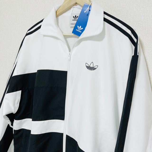 値下げ！新品未使用！adidas L アシンメトリー トラックジャケット 白黒