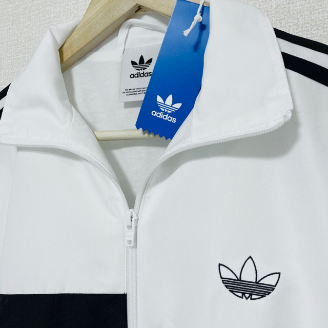 値下げ！新品未使用！adidas L アシンメトリー トラックジャケット 白黒