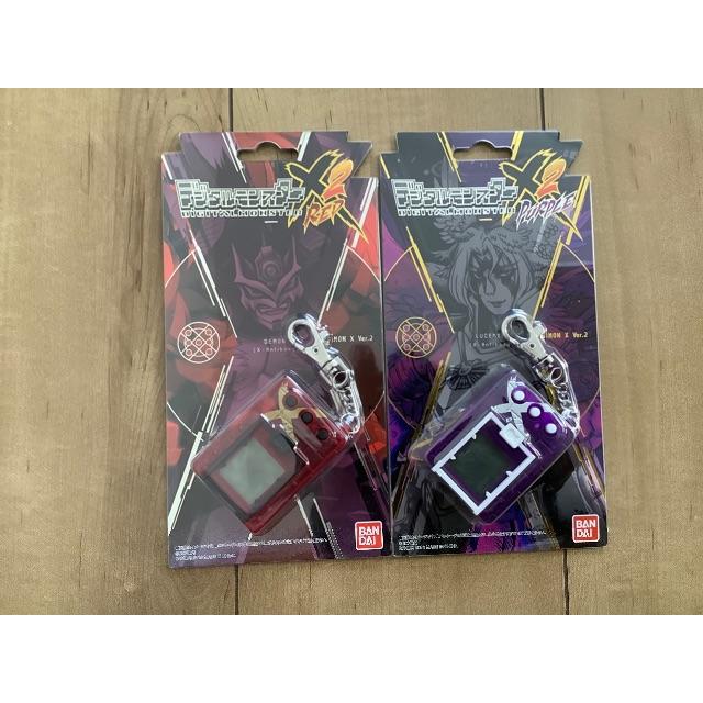 BANDAI - デジモン　デジタルモンスターX ver.2 レッド&パープル2色セット