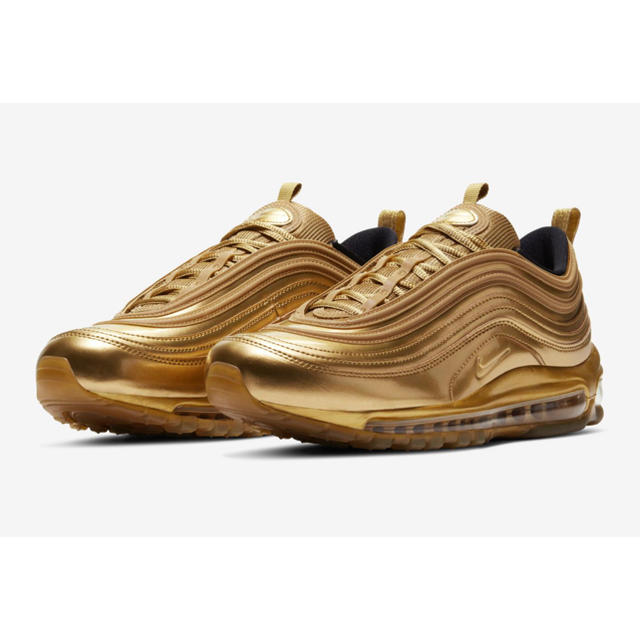ナイキNIKEエアマックス97メタリックゴールド10 高評価 13735円