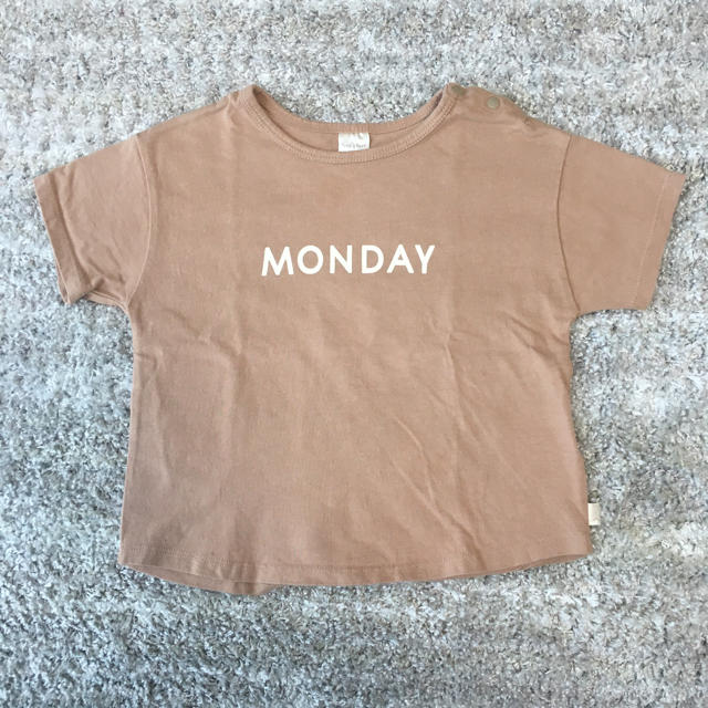 テータテート 曜日Tシャツ MONDAY 95cm  キッズ/ベビー/マタニティのキッズ服男の子用(90cm~)(Tシャツ/カットソー)の商品写真