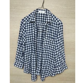 ユニクロ(UNIQLO)のUNIQLO 麻100% チェックシャツ(シャツ/ブラウス(長袖/七分))