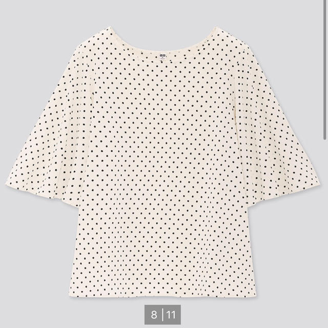 UNIQLO(ユニクロ)のY様専用 UNIQLO ユニクロ　クレープジャージーT  5分袖　M レディースのトップス(シャツ/ブラウス(半袖/袖なし))の商品写真