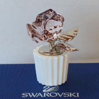 スワロフスキー(SWAROVSKI)のSWAROVSKI スワロフスキー ☆美品☆  ローズ　クリスタル　置物(置物)