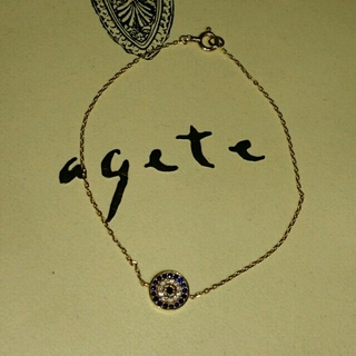 アガット(agete)の値下げ♥10Kサファイアブレスレット(ブレスレット/バングル)