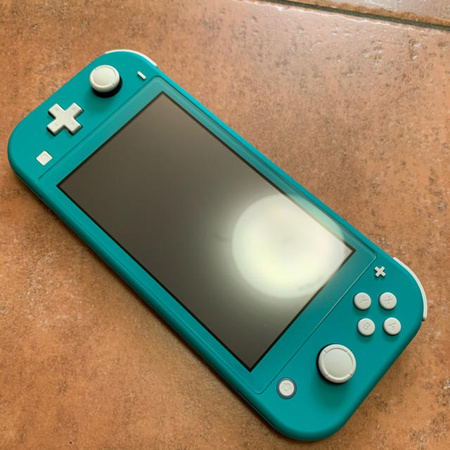 Nintendo Switch(ニンテンドースイッチ)の中古美品Nintendo Switch Lite ターコイズあつまれどうぶつの森 エンタメ/ホビーのゲームソフト/ゲーム機本体(家庭用ゲーム機本体)の商品写真