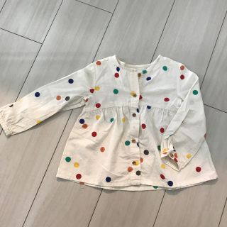 ザラキッズ(ZARA KIDS)のzarababy  ドット柄シャツ　90 カットソー　zara  98 シャツ(ブラウス)