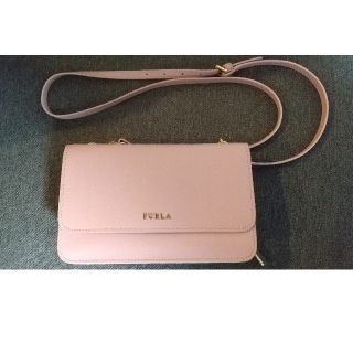 フルラ(Furla)のFURLA お財布ショルダー カメリア(ライトピンク)(ショルダーバッグ)