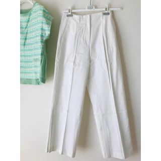 デミルクスビームス(Demi-Luxe BEAMS)のDemi-luxe BEAMS☆ ホワイト ワイドパンツ(カジュアルパンツ)