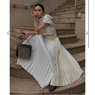 アメリヴィンテージ(Ameri VINTAGE)の～8/20 k.k様お取り置き Ameri DENIM PLEATS SKIRT(ロングスカート)