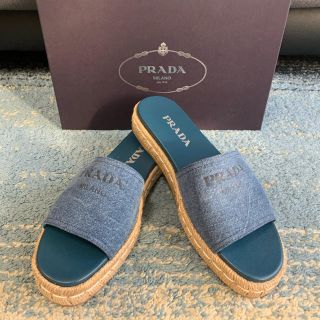 プラダ(PRADA)のPRADA★正規品★デニムサンダル★(サンダル)