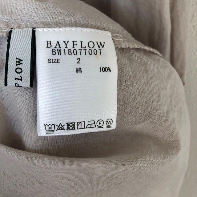 BAYFLOW(ベイフロー)のBAYFLOW インドシャツワンピース ベージュ レディースのワンピース(ロングワンピース/マキシワンピース)の商品写真