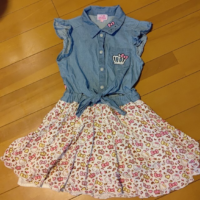 BABYDOLL(ベビードール)のベビードールワンピ130センチused キッズ/ベビー/マタニティのキッズ服女の子用(90cm~)(ワンピース)の商品写真