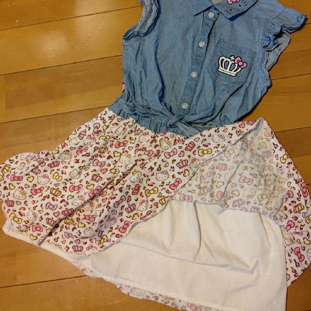 BABYDOLL(ベビードール)のベビードールワンピ130センチused キッズ/ベビー/マタニティのキッズ服女の子用(90cm~)(ワンピース)の商品写真