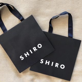 シロ(shiro)のSHIRO ギフト用紙袋２枚(ショップ袋)