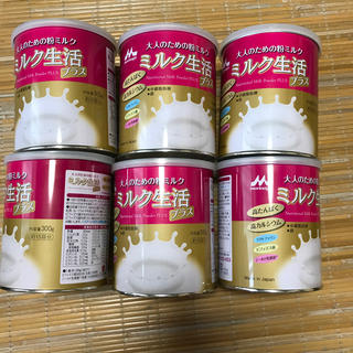 モリナガニュウギョウ(森永乳業)のミルク生活プラス(300g) 6缶セット(その他)