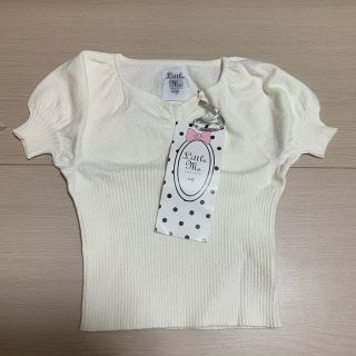 リトルミー(Little Me)のタグ付　SweetRoom/Littlemecouture 白ニット(Tシャツ/カットソー)