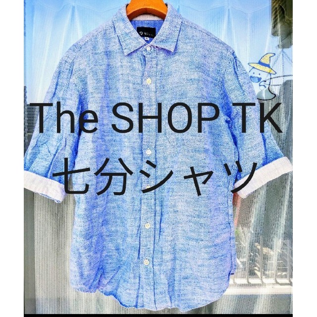 THE SHOP TK 【THE SHOP TK】リネン5分袖シャツ綿75%麻25%の通販 by らくなくまのお店｜ザショップティーケーならラクマ
