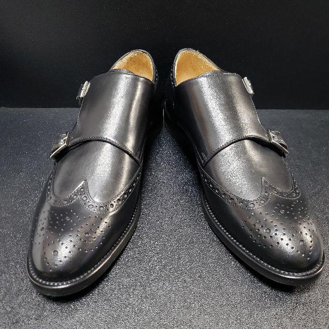 国内外の人気！ ブレコス（Brecos）イタリア製革靴 黒 42 ドレス+ビジネス