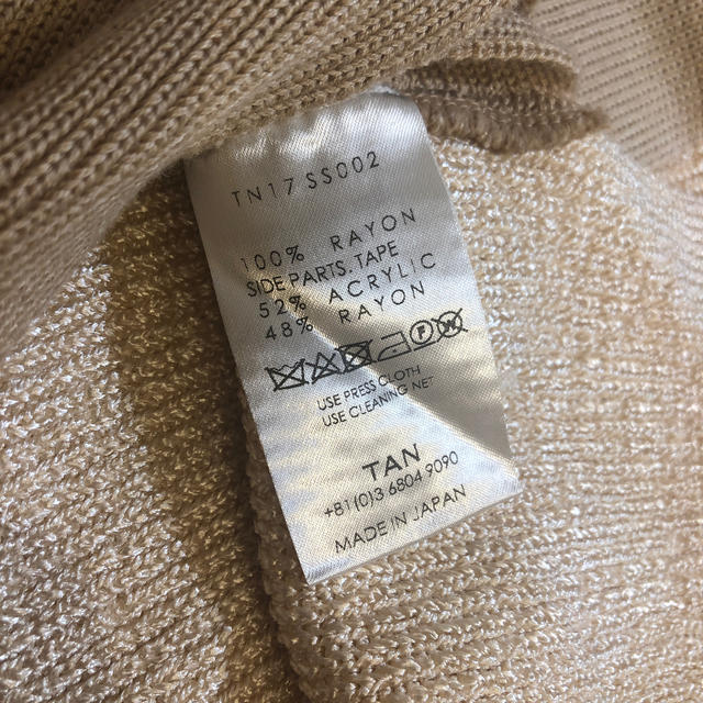 TAN ニットベスト TAN ニットベスト