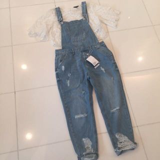 ザラ(ZARA)の新品未使用❤️ZARA デニムサロペット(サロペット/オーバーオール)