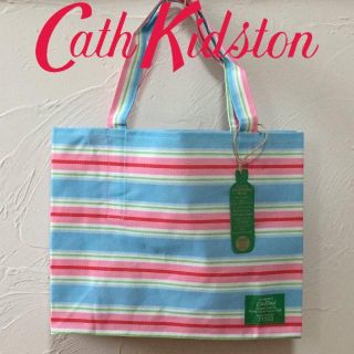 キャスキッドソン(Cath Kidston)の新品 テスコ-キャスキッドソン エコバッグ ストライプピンク(エコバッグ)