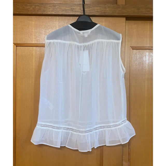 moussy(マウジー)のmoussy 新品 LACY CHIFFON TOP レディースのトップス(シャツ/ブラウス(半袖/袖なし))の商品写真