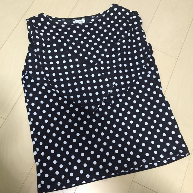 marimekko(マリメッコ)のマリメッコ ドット柄 七分袖tops レディースのトップス(Tシャツ(長袖/七分))の商品写真