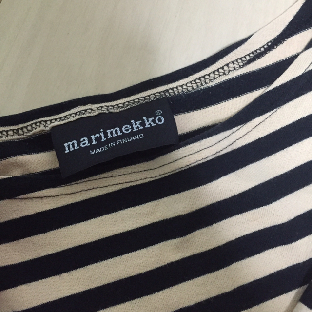 marimekko(マリメッコ)のマリメッコ ドット柄 七分袖tops レディースのトップス(Tシャツ(長袖/七分))の商品写真