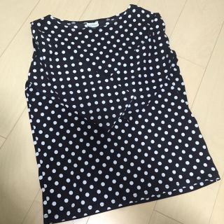 マリメッコ(marimekko)のマリメッコ ドット柄 七分袖tops(Tシャツ(長袖/七分))