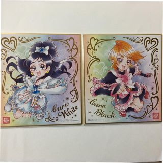 プリキュア色紙ART2 キュアホワイト 箔押し キュアブラック 箔押し(その他)