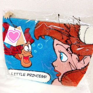 ディズニー(Disney)のディズニープリンセス アリエル　さがら刺繍Bigポーチ(クラッチバッグ)