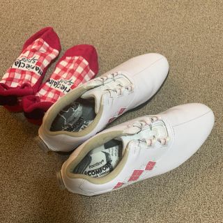 フットジョイ(FootJoy)の美品 フットジョイ ゴルフシューズ おまけ付き(シューズ)