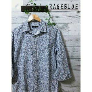 レイジブルー(RAGEBLUE)の2ハサン様専用 RAGEBLUE  七分袖  コットンリネン  花柄シャツ(シャツ)