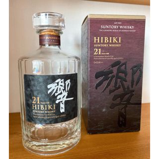 サントリー(サントリー)の響21年 空き瓶、箱付き(ウイスキー)
