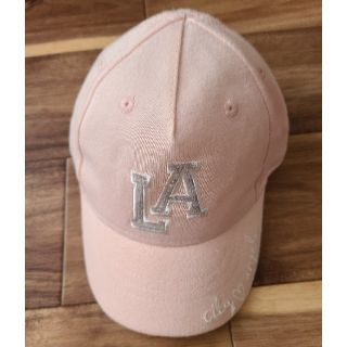 エイチアンドエム(H&M)のH&M 薄ピンク ベビーキャップ🧢(帽子)