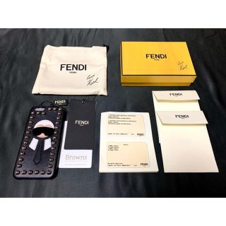 フェンディ(FENDI)のchachai様専用 未使用FENDI カールラガーフェルド iPhoneケース(iPhoneケース)