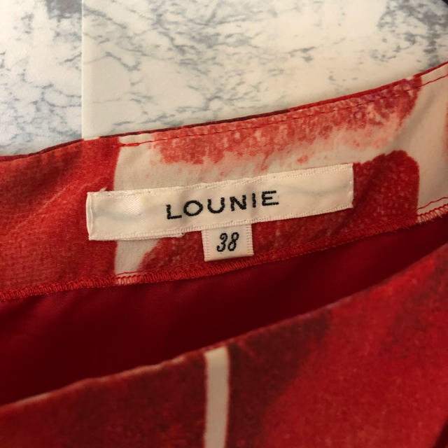 LOUNIE(ルーニィ)のM ルーニィ ワンピース  膝丈 シフォン  レディースのワンピース(ひざ丈ワンピース)の商品写真