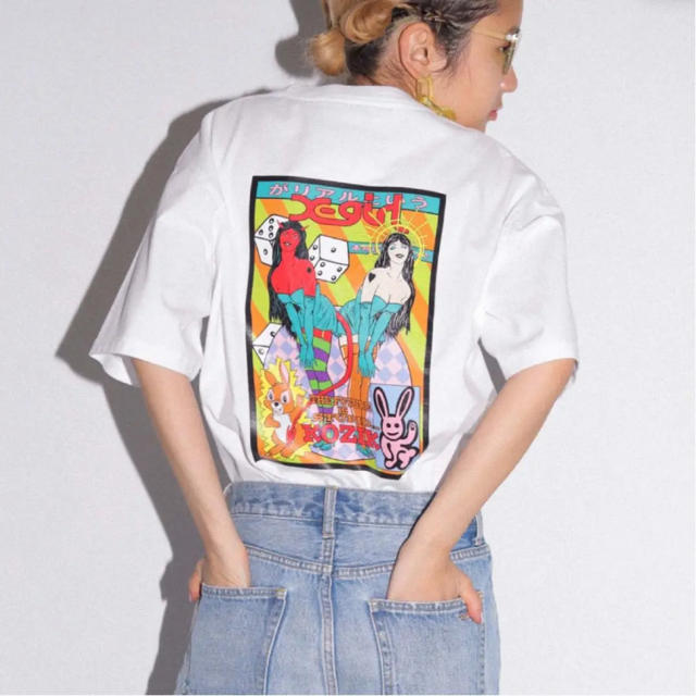 X-girl kozik コラボ　Tシャツ レディースのトップス(Tシャツ(半袖/袖なし))の商品写真