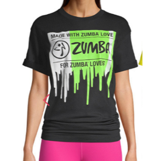 ズンバ(Zumba)の新品　未使用　未開封　ZUMBA　ズンバ　フリーサイズ　８月１１日発売の最新作(Tシャツ(半袖/袖なし))