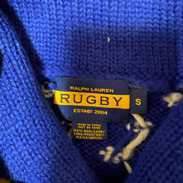 POLO RUGBY(ポロラグビー)のラルフローレンラグビー　ショールカラーニットＳ メンズのトップス(ニット/セーター)の商品写真